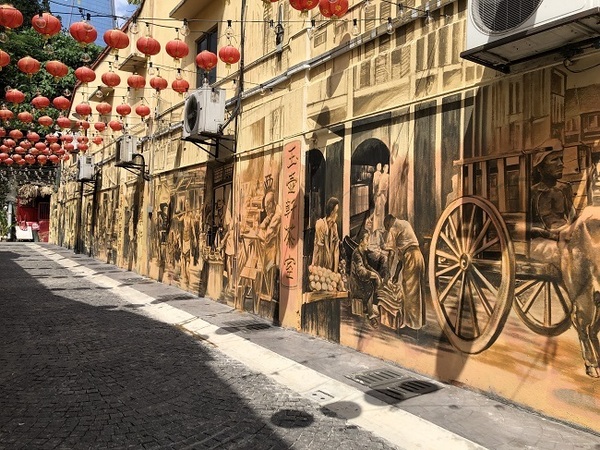 クアラルンプールの中華街で見つけた趣きのあるウォールアート（撮影/ご紹介：Jさん）